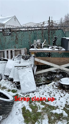 Scrap metal clean up #junkhauling #scraper #dumptrailer #trailer