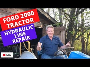 173 #4 / 3=28-22 / HOW TO REPAIR THE HYDRAULIC LINE ON A 1972 FORD 2000 TRACTOR