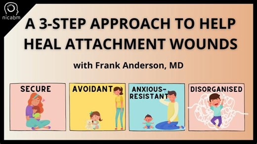 A 3-Step Approach To Help Heal Attachment Wounds - with Frank Anderson, MD | Paula Merucci at EMDR Chicago, LCSW, EMDR
