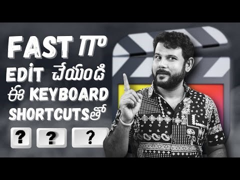 final cut pro keyboard shortcuts for fast editing in telugu / km creative zone