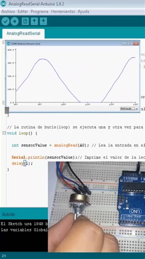 Analog Read - Arduino Aprendamos sobre Analog Read en la programación de Arduino. Comprendemos como funciona el rango de interpretación del voltaje de entrada a través del potenciometro. Repasamos las interfaces que nos permite el software de Arduino interpretar datos de entradas que tenemos. #electronica #voltage #explication #arduino #potenciometro | Tera Electronics
