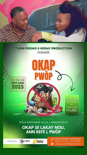 Nou deside pran initiative sa ansanm avèk Atis & influenceeurs kote nou pral fè yon gran nettoyage nan ville okap. Deja nou konte sou tout moun nou open pou sponsor pou ka tann initiative sa reyisi🙏
