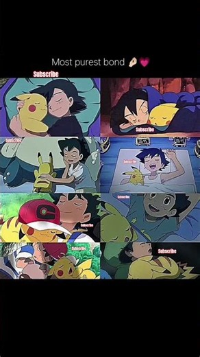 Which Ash & Pikachu sleep best #pokémon #ashketchum #pikachu #demonslayer #brock #anime #views