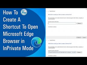 ✅ How To Create A Shortcut To Open Microsoft Edge Browser in InPrivate Mode (2021)