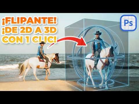 From 2D to 3D in 1 click! The new MAGIC of Photoshop