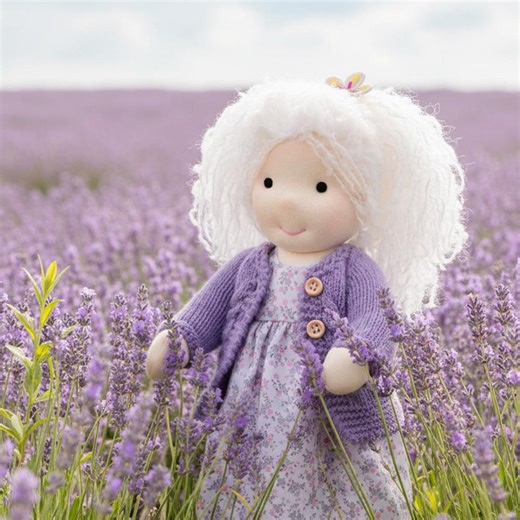 Waldorf Doll Handmade Rag Doll - Personalized Collectors Plush Doll for Kids Birthday Present With Beautiful Present Box-penelope 12" - Etsy