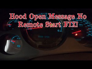 07-13 Silverado/Sierra Hood Latch Replacement. Hood Open Message No Remote Start Fix!!!