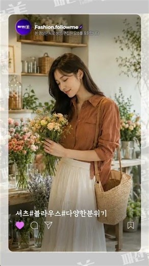 [패션팔로미✨] 엘르 여성 크리즈 코튼 셔켓 3종