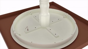 East West Furniture ANMZ5-AB6-50 5 Piece Dinette Set Includes a Round Kitchen Table with Pedestal and 4 Dark Gotham Grey Linen Fabric Parson Dining Room Chairs, 36x36 Inch, Wirebrushed Black