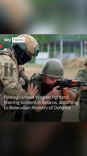 9.7K views · 31 reactions | The Belarusian Ministry of Defence said Wagner fighters are providing battlefield training in Belarus, as well as tactical shooting. Sky News was not able to independently verify the exact date of the footage. #Belarus #WagnerGroup #BelarusianMinistryofDefence | Sky News | Facebook
