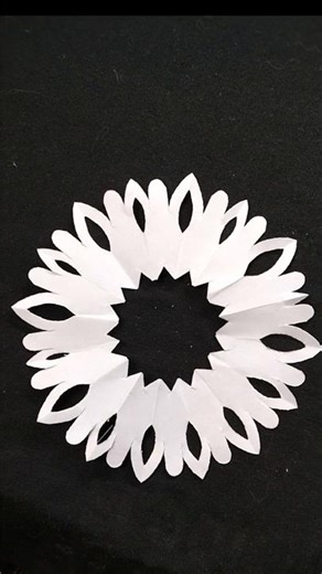 Snowflake ❄️ cutting-22 #snowflakes #diy #shorts