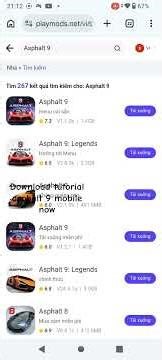 tutorial download asphalt 9 degends pls 1sub