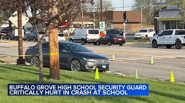 Buffalo Grove High School crash today: Crossing guard critically injured in crash near Dundee Road, students say