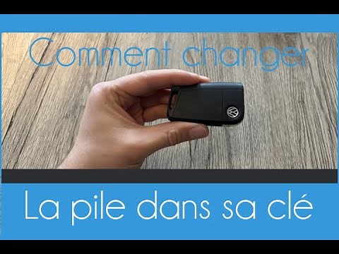 Comment remplacer la pile dans sa clé Volkswagen Golf 7, Tiguan, T-Cross, T-roc, Passat B8, Polo 5/6