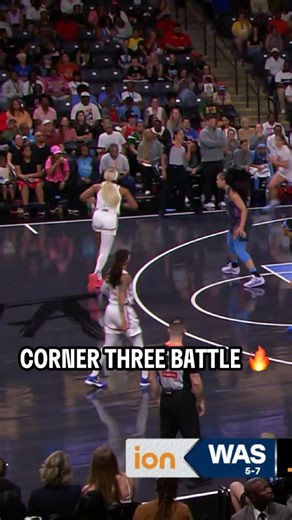 First-year players going shot for shot 💫 Sonia Citron (7 PTS) hits the corner three, Te-Hina Paopao (5 PTS) responds immediately! WAS-ATL | ION | WNBA