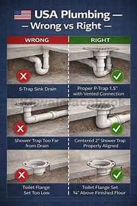 USA Plumbing, IPC Plumbing Code, UPC Plumbing Code, P-Trap vs S-Trap, Shower Drain 2″ PVC, Toilet Flange Height, Residential Plumbing Guide, Plumbing Inspection USAL #plumbing #DSE #civil #steel #Concrete #cement #construction #civilengineering #contractor #architecture #tbt#design #edit #educacion #quality #happy #home #House #power #knowledge #rockstar #roadtrip #DidYouKnow #safety #safetyfirst #sale #short #OMG #IMPORTANTE #blockchain | DSE