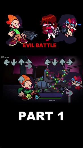 FNF - EVIL BOYFRIEND VS PICO [PART 1| Rebound] (Reimagined FANMADE V2) #shrots