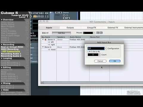 Tutoriel Cubase 5 en Français leçon 13 VST Connections