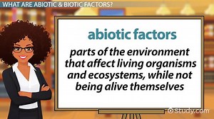 Differences of Biotic & Abiotic Factors in Climate Regions