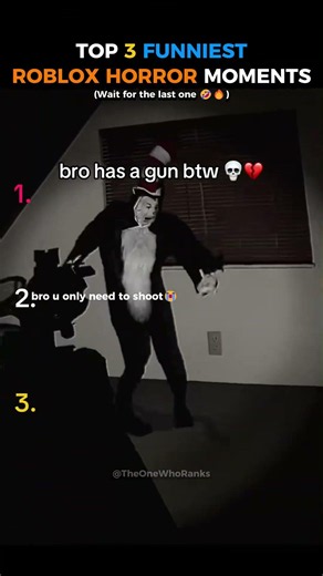 Top 3 Funniest ROBLOX HORROR Game Moments 😭 (WAIT FOR THE LAST ONE🤣🔥) #horrorgame #roblox