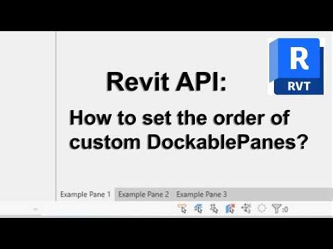 Revit API: How to set the order of custom DockablePanes?