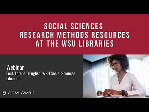 Social Sciences Research Methods (Webinar)