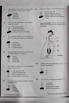 Agricultural Science 2022- CXC Paper 1 ( Questions and answers)