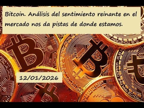 Bitcoin. Análisis del sentimiento reinante en el mercado nos da pistas de donde estamos.