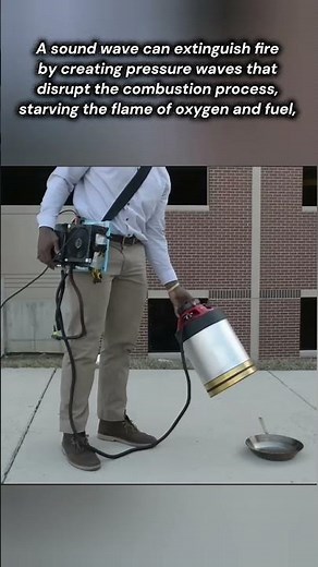 sound wave as fire extinguisher #physics #demonstration #usa
