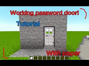 How to Build A Door With A Password Paper in Minecraft | A Tutorial by Dash :D
