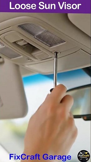 Loose Sun Visor $3 Fix! 💸 #carrepair #carhacks #cheapcarfix #automobile #diycarrepair #autocare #diy