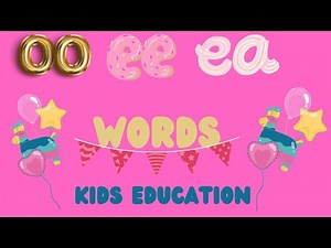 OO,EE,EA sound words for kids|| double letter words-English Phonics #englishvocabulary#phonics