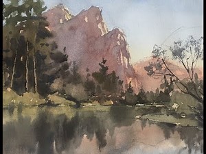 Watercolor Technique Dry into Wet: The Three Brothers