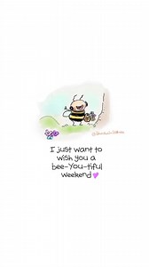 16K views · 627 reactions | I just want to wish you a Bee-You-Tiful weekend 凉☀️ #weekendvibes | Sketches in Stillness | Facebook