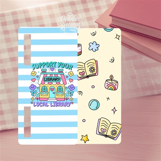 Reversible Boox Palma and Go Case Insert, Support Your Local Library and Cozy Book Doodle - Etsy