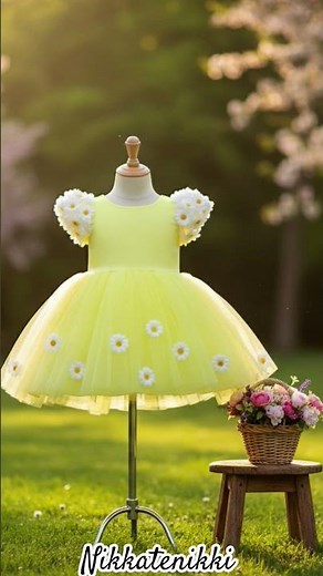 🌼 Cutest Yellow Daisy Dress for Little Princesses | Spring Fairy Vibes ✨💛