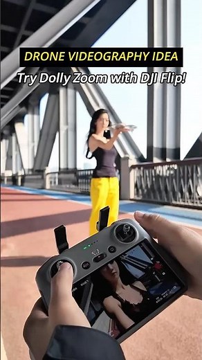 Want something different? Try this dolly zoom trick!🎬DJI Flip