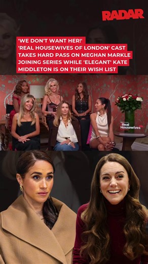 Kate Middleton on The Real Housewives of London? The cast says yes! Meghan Markle? A firm “no thanks.” 👀 Link below for all the details! (🎥: X/MEGA) https://radaronline.com/p/real-housewives-of-london-cast-meghan-markle-joining-series/ | Radar Online
