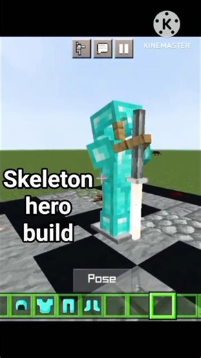 Minecraft skeleton hero #minecraft #trending #gaming