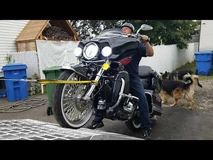 Load motorcycle ramp and winch