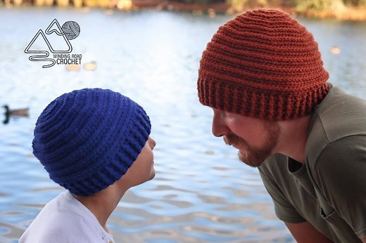 Ribbed Crochet Beanie Free Pattern and Video Tutorial - Winding Road Crochet