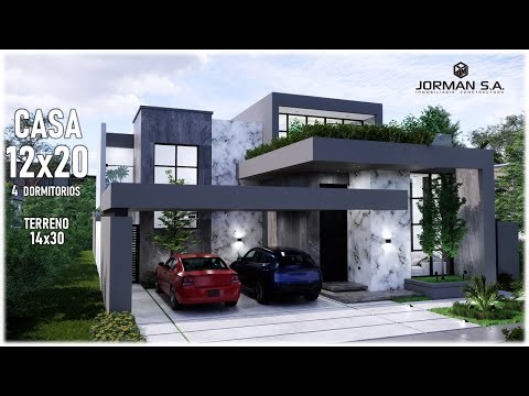 House Design | Modern House Design | 12x20m 2 Storey | 4 Bedrooms