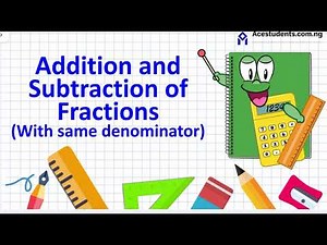 Adding and subtracting fractions with same denominators
