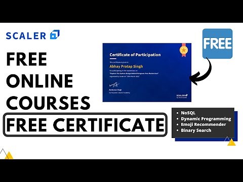 Scaler Academy Free Masterclass with Certificate | Free Online Courses