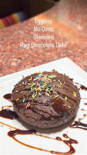 Hangout with Aruna on Instagram: "Steamed, soft and chocolatey — this eggless ragi chocolate cake is made without an oven and is perfect for guilt-free indulgence 🍫🌾 Healthy, fluffy and so easy to make… you won’t miss the bakery version at all! #RagiCake #EgglessCake #SteamedCake #NoOvenCake #HealthyDessert ChocolateCake MilletRecipes IndianBaking HomeBakersOfInstagram HealthyBaking GlutenFreeOption EgglessBaking SteamedDesserts HomemadeWithLove InstaFoodIndia RecipeReels FoodReelsIndia"