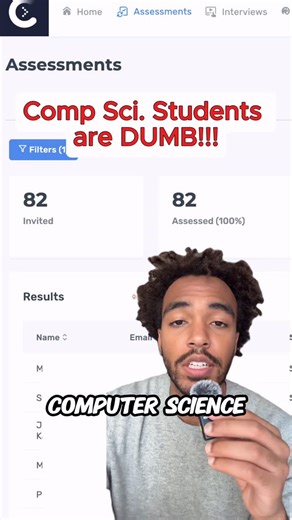 Bashiri | Become a Software Engineer on Instagram: "Comment “TEST ME” to get the exact coding assessment I gave 82 computer science new grads 👀 I tested 82 CS new grads with the same coding assessment. Here’s what I learned: 1️⃣ Most people massively overestimate their skill level Out of 82 students, only 7 passed. 2️⃣ “I know the basics” is usually a lie 75 failed. Only 25% of them even scored above 50%. 3️⃣ Weak fundamentals = no leverage in the job market If your skills are shaky, the job ma