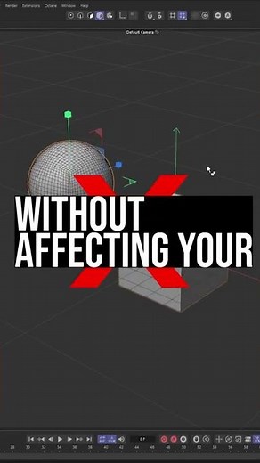 Move parent without its child objects — Cinema 4D 2024 Quick Tip