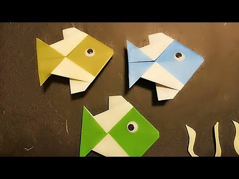 【３分 折り紙】簡単!“可愛い魚”の折り方 子供向けにおススメ