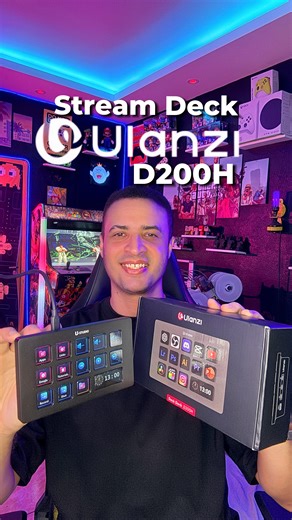 Bruno Costta on Instagram: "Produtividade, organização e estilo no setup gamer com o D200H da @ulanzi.br 🎮⚡ Um Stream Deck que centraliza atalhos, macros, controle do OBS e ainda funciona como hub USB. Compacto, personalizável e feito pra quem cria, joga ou faz live. Se você gostou, o link tá na bio."