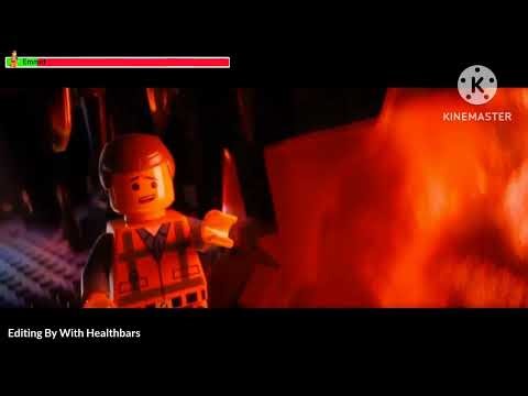 The Lego Movie (2014) Emmet Falls Down Hole Scene With Healthbars (Kyle's Birthday Special)